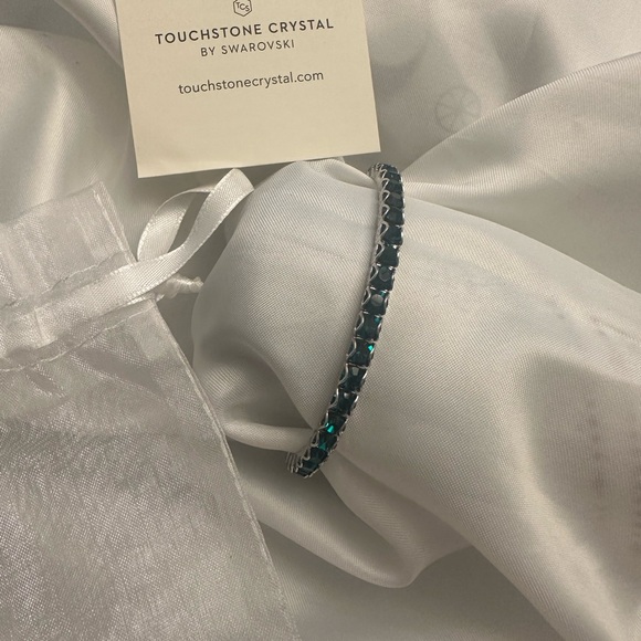 Touchstone Crystal | Jewelry | Touchstone Crystal Green Tennis Bracelet ...